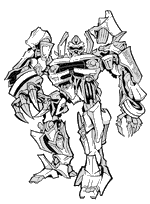 coloriage transformers police